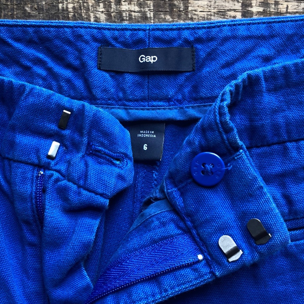 Royal Blue Canvas Shorts